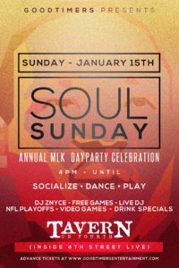 Read more about the article #Goodtimers Dayparty – Sunday 1.15.17 MLK Weekend