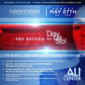 Read more about the article 30 & Over Dayparty!! Memorial Day Weekend – SUNDAY MAY 27TH