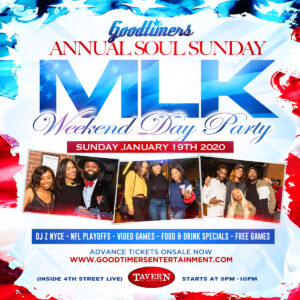 Read more about the article Goodtimers Annual MLK Soul Sunday Dayparty